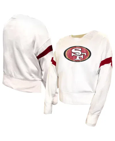 Fanatics Women's White San Francisco 49ers Plus Size Fleece Pullover Sweatshirt