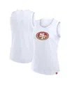 Fanatics Women's White San Francisco 49ers Slub Tank Top In White