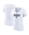 Fanatics Women's White Seattle Kraken Authentic Pro Core Primary V-neck T-shirt In White