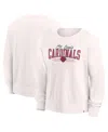Fanatics Women's White St. Louis Cardinals Close The Game Fleece Pullover Sweatshirt In Neutral