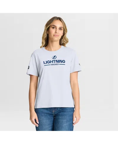 Fanatics Women's White Tampa Bay Lightning Authentic Pro Primary T-shirt In Multi