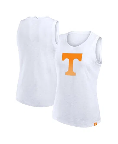 Fanatics Women's White Tennessee Volunteers Activate Slub Tank Top