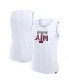 Fanatics Women's White Texas A&m Aggies Activate Slub Tank Top In White