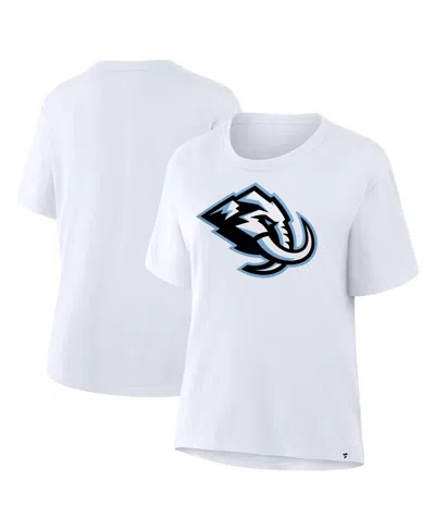 Fanatics Women's White Utah Mammoth Primary Logo Legacy T-shirt