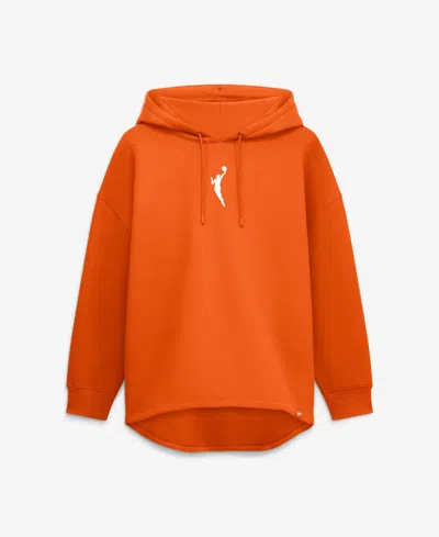 Fanatics Women's Wnba Oversized Tunic Fleece Hoodie In Orange