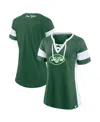 Fanatics Women's Green New York Jets Original State Lace-up T-shirt In Green