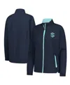 Fanatics Women'sâ Deep Sea Blue Seattle Kraken Authentic Pro Rink Coaches Full-zip Jacket In Blue