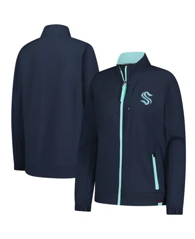 Fanatics Women'sâ Deep Sea Blue Seattle Kraken Authentic Pro Rink Coaches Full-zip Jacket