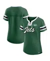 Fanatics Women's Green New York Jets Original State Lace-up T-shirt In Green
