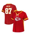 Fanatics Women'sâ Travis Kelce Red Kansas City Chiefs Plus Size Name Number Lace-up T-shirt In Red