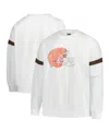 Fanatics Women'sâ White Cleveland Browns Plus Size Fleece Pullover Sweatshirt In White