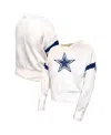 Fanatics Women'sâ White Dallas Cowboys Plus Size Fleece Pullover Sweatshirt In White