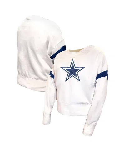 Fanatics Women'sâ White Dallas Cowboys Plus Size Fleece Pullover Sweatshirt
