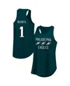 Fanatics Women'sâ Jalen Hurts Green Philadelphia Eagles Plus Size Name Number Tank Top In Green