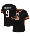 Fanatics Women'sâ Joe Burrow Black Cincinnati Bengals Plus Size Name Number Lace-up T-shirt In Black