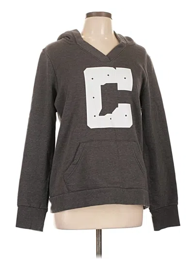 Pre-owned Fanatics Zip Up Hoodie In Gray
