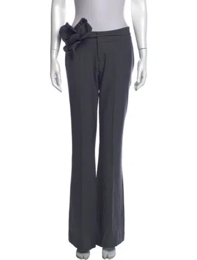 Pre-owned Fancì Club Flared Pants In Grey