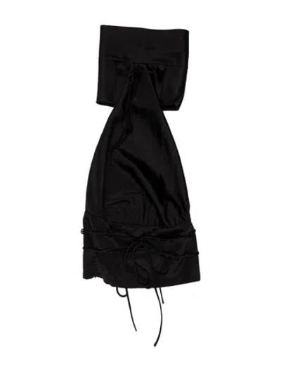 Pre-owned Fancì Club Halterneck Mini Dress In Black