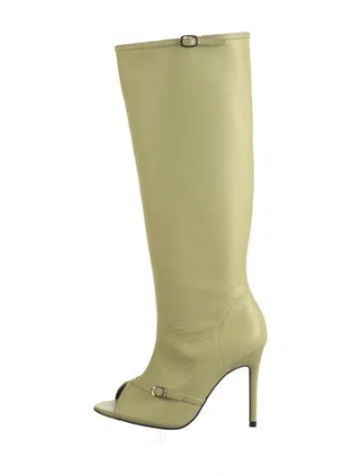 Pre-owned Fancì Club Leather Boots In Green