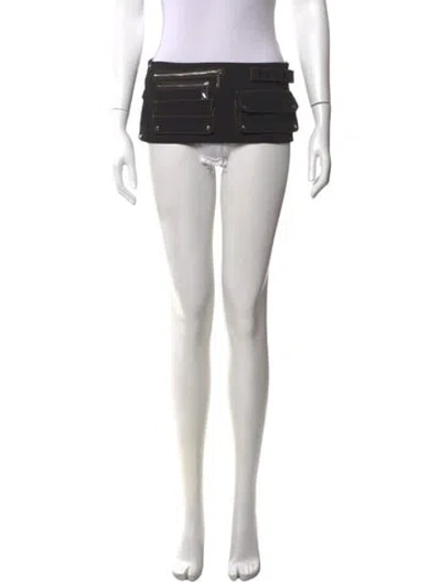 Pre-owned Fancì Club Mini Skirt In White