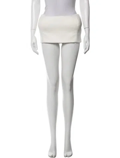 Pre-owned Fancì Club Mini Skirt In White