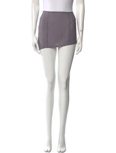 Pre-owned Fancì Club Nylon Mini Skirt In Red