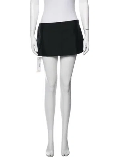 Pre-owned Fancì Club Wool Mini Skirt In Black