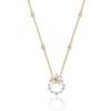 Fanci Me Women's Gold / Silver Vega Aureole Twinkling Star Alpha Lyrae Sterling Silver Necklace - Yellow