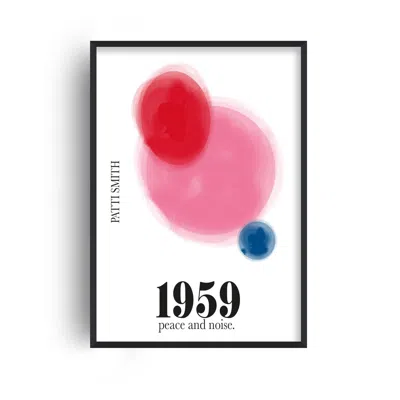 Fanclub 1959 Patti Smith Inspired Retro Art Print In White