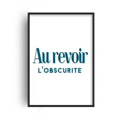 Fanclub Au Revoir L'obscurite Goodbye Darkness French Retro Giclée Art Print - Blue