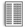 Fanclub Black Disco Inferno Retro Music Giclée Art Print A2 In Black