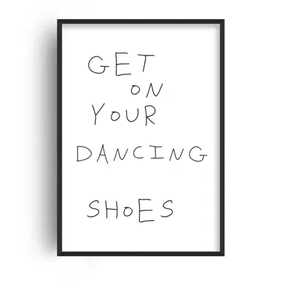 Fanclub Black Get On Your Dancing Shoes Handwritten Retro Music Giclée Art Print