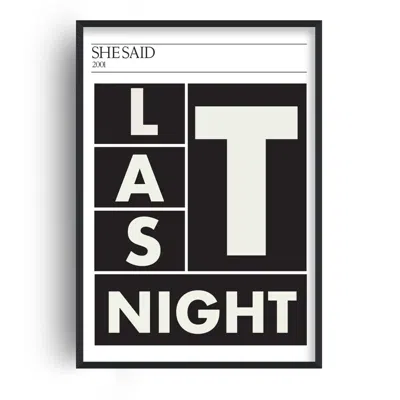 Fanclub Black Last Night Giclée Retro Art Print A2