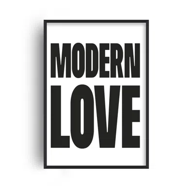 Fanclub Black Modern Love Minimalist Romantic Art Print