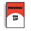 Fanclub Black / Orange Moving On Up Retro Giclée Art Print In Multi