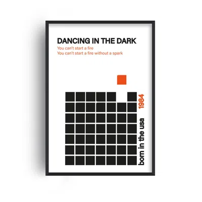 Fanclub Black / Red Dancing In The Dark Giclée Retro Inspired Art Print A2 In Black/red