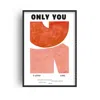 Fanclub Black / Red / Pink Only You Music 1980s Love Music Art Print A2 In Multi