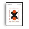 Fanclub Black / Red Same As It Ever Was Talking Heads 1980's Music Retro Giclée Art Print A3 In Black/red