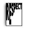 Fanclub Black Respect Retro Music Giclée Art Print A2 In Black