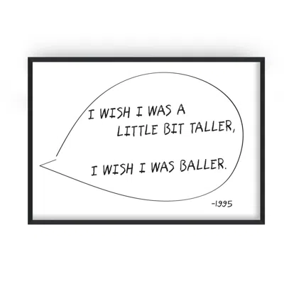Fanclub Black / White I Wish Retro Music Giclée Art Print In Multi