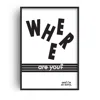 Fanclub Black / White Where Are You Retro Music Punk Rock  Giclée Art Print A2 In Multi