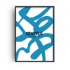 Fanclub Blue Exclusive Seattle Abstract Giclée Art Print A2 In Blue