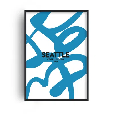 Fanclub Blue Exclusive Seattle Abstract Giclée Art Print A2