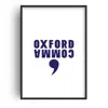 Fanclub Blue Oxford Comma Giclée Art Print In Blue