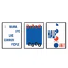 Fanclub Blue / Red / Black The Britpop Music  Art Print Gift Set In Multi