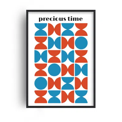 Fanclub Blue / Red Precious Time Giclée Retro Art Print A3 In Multi