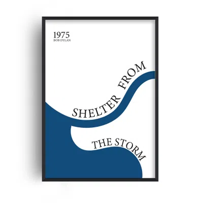 Fanclub Blue Shelter From The Storm Bob Dylan Inspired Retro Giclée Art Print