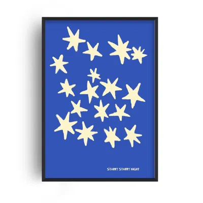 Fanclub Blue Starry Starry Night Retro Music Giclée Art Print A3