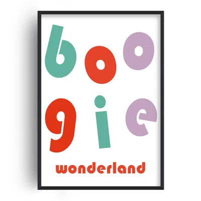 Fanclub Boogie Wonderland Retro Music Giclée Art Print In White