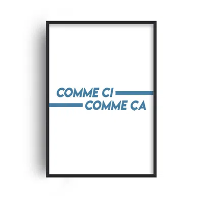 Fanclub Comme Ci Comme Ça Blue French Retro Giclée Art Print